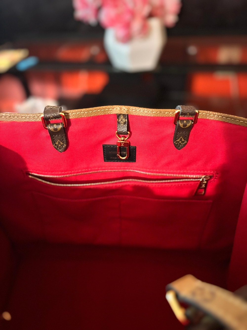 Louis Vuitton Brown Monogram Canvas Tote Bag GM Size Like New - Picture 6 of 7